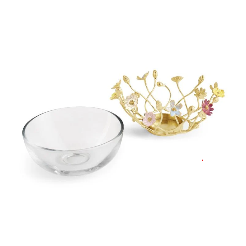 WILDFLOWERS SMALL GLASS BOWL