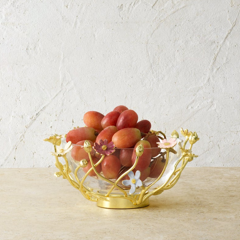 WILDFLOWERS SMALL GLASS BOWL