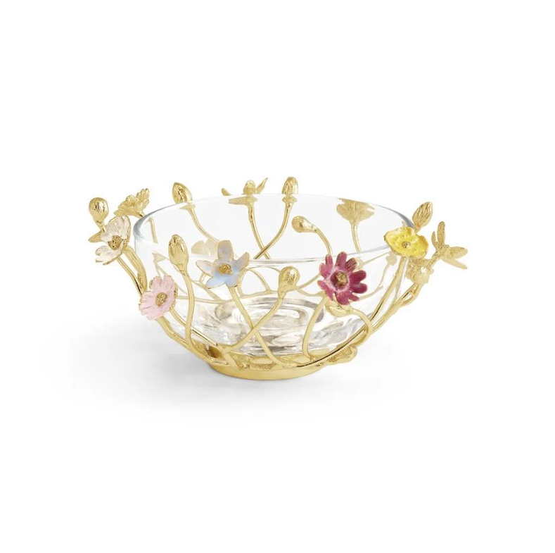 WILDFLOWERS SMALL GLASS BOWL