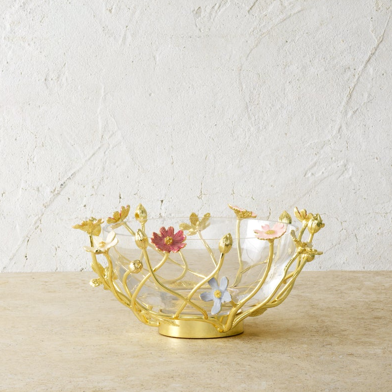 WILDFLOWERS SMALL GLASS BOWL