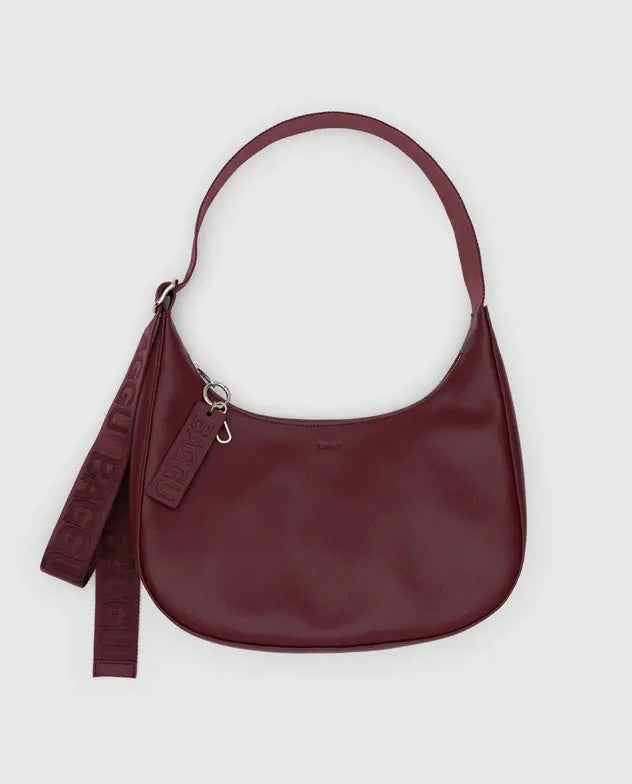 MEDIUM LEATHER CRESCENT BAG