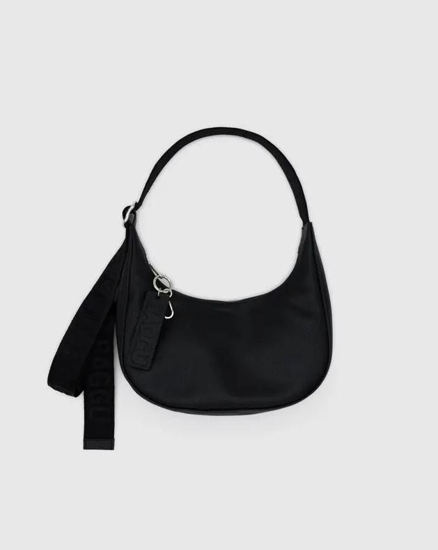 SMALL LEATHER CRESCENT BAG