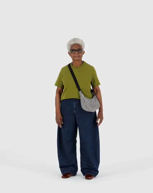 SMALL NYLON CRESCENT BAG