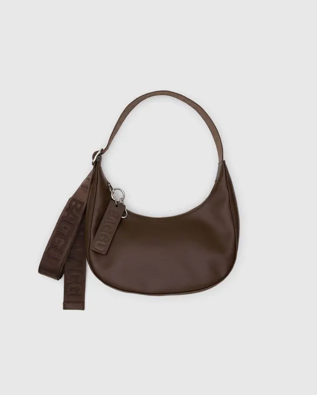 SMALL LEATHER CRESCENT BAG