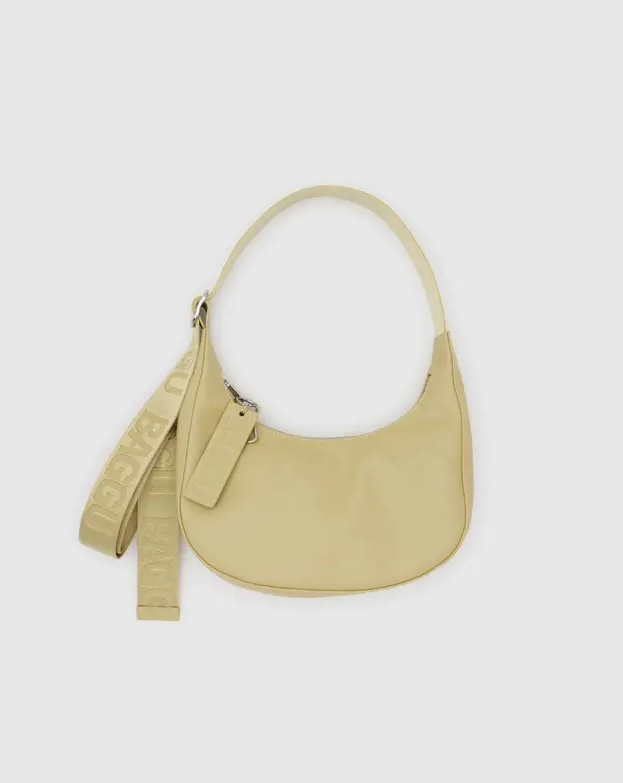 SMALL LEATHER CRESCENT BAG