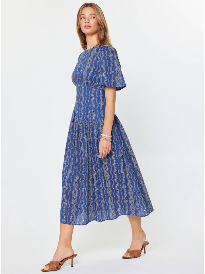 EMBROIDERED MAXI DRESS