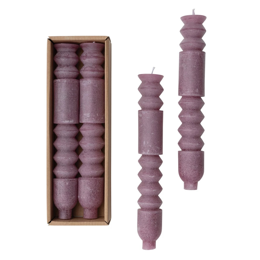 TOTEM TAPER CANDLES PURPLE