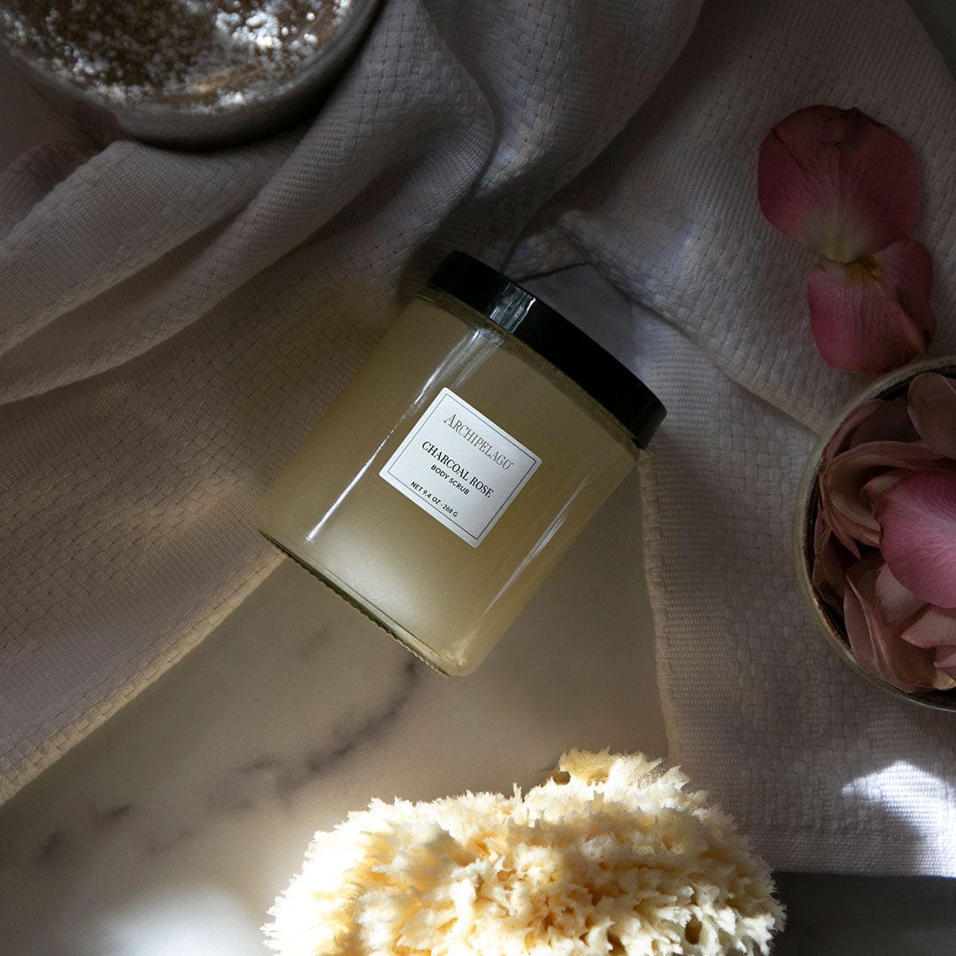 BODY SCRUB CHARCOAL ROSE