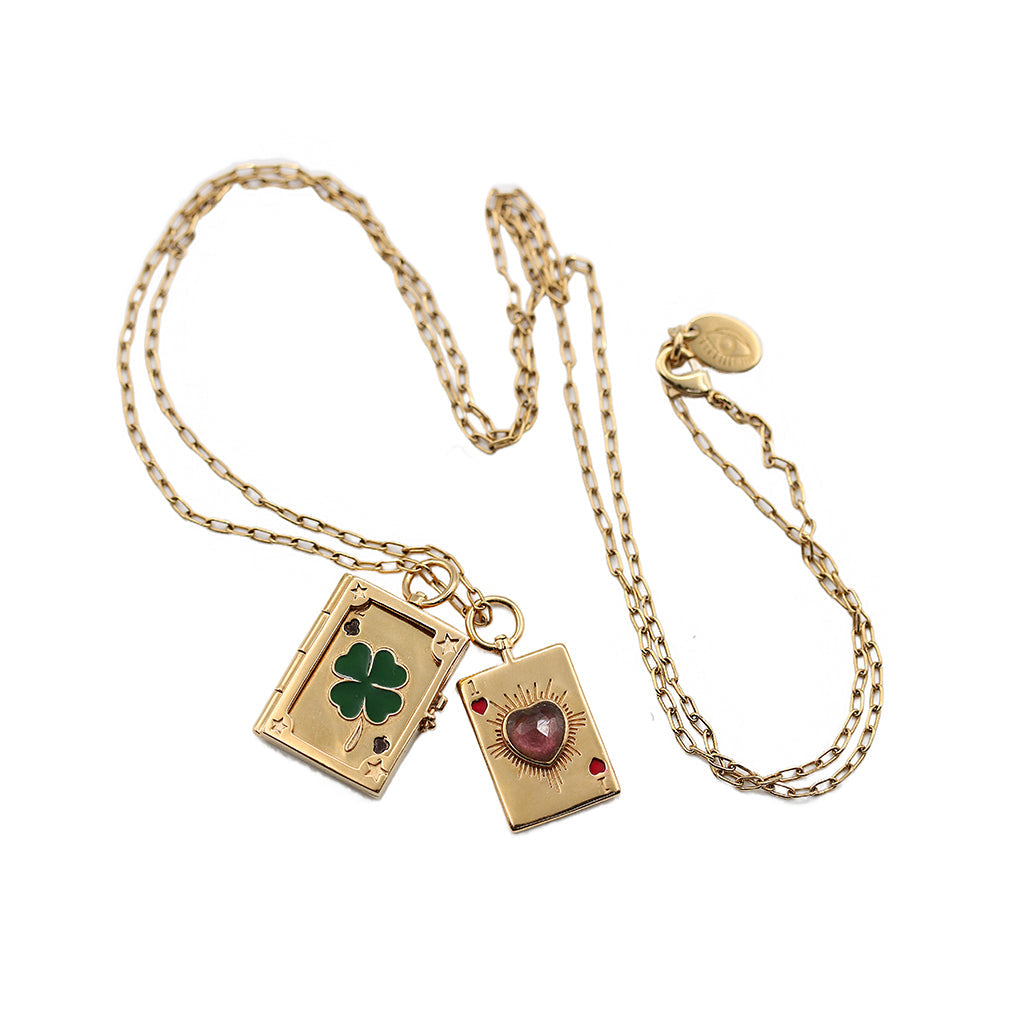 BOOK NECKLACE CLOVER