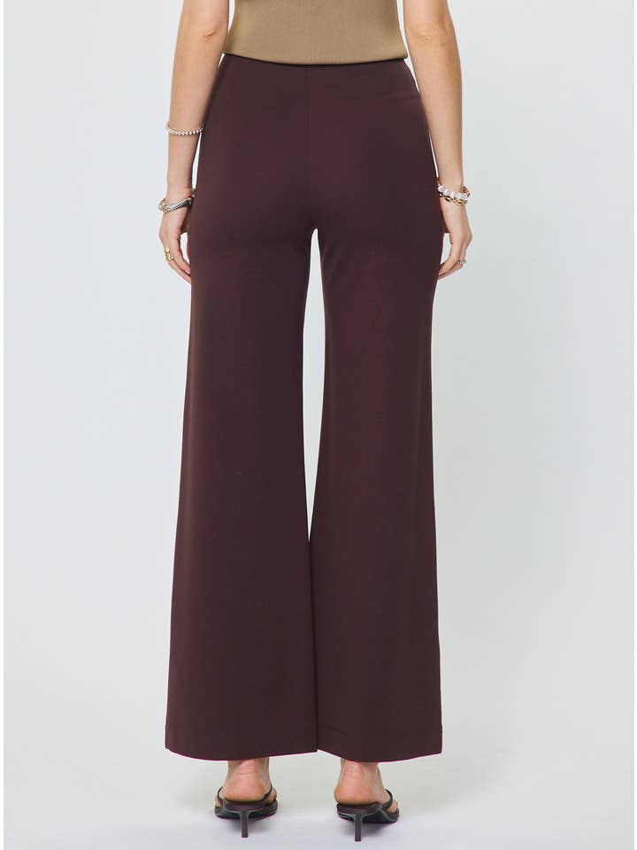 PONTE HIGH RISE PINTUCK PANTS