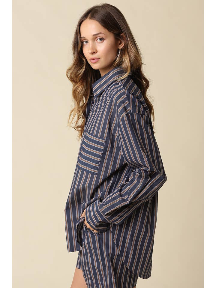 STRIPE OVERSIZED SHIRT