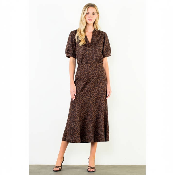 LONG ANIMAL PRINT SKIRT