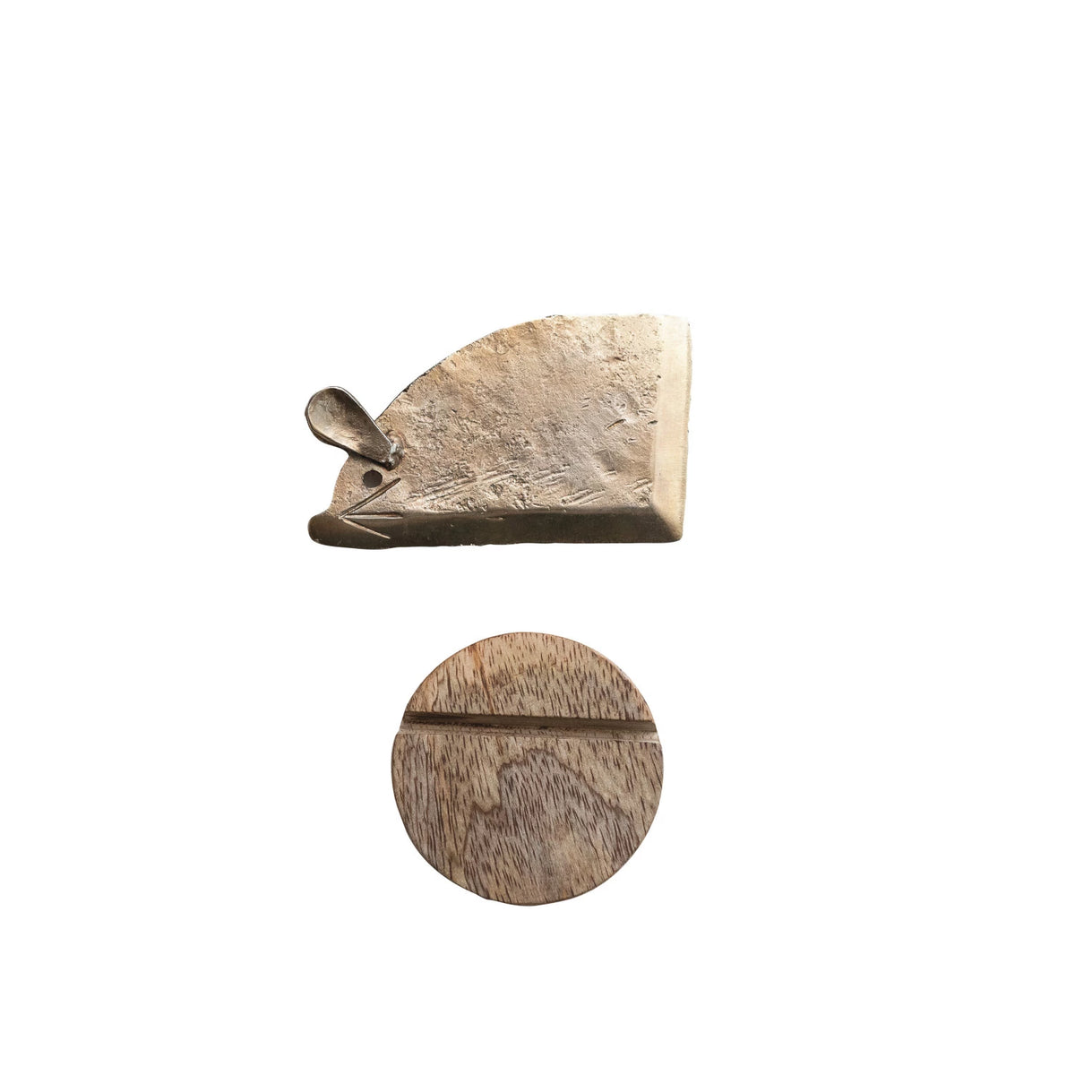 MOUSE CHEESE KNIFE IN WOOD