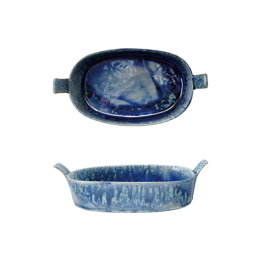 BLUE BAKER W/HANDLES