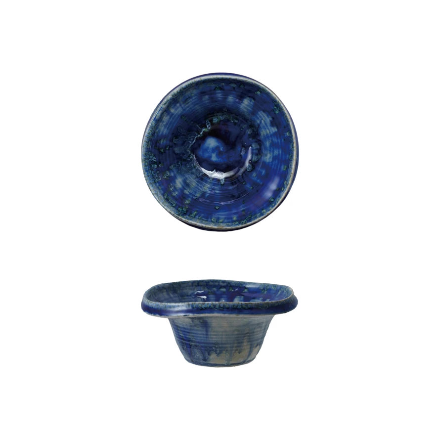 BLUE CRACKLE BOWL