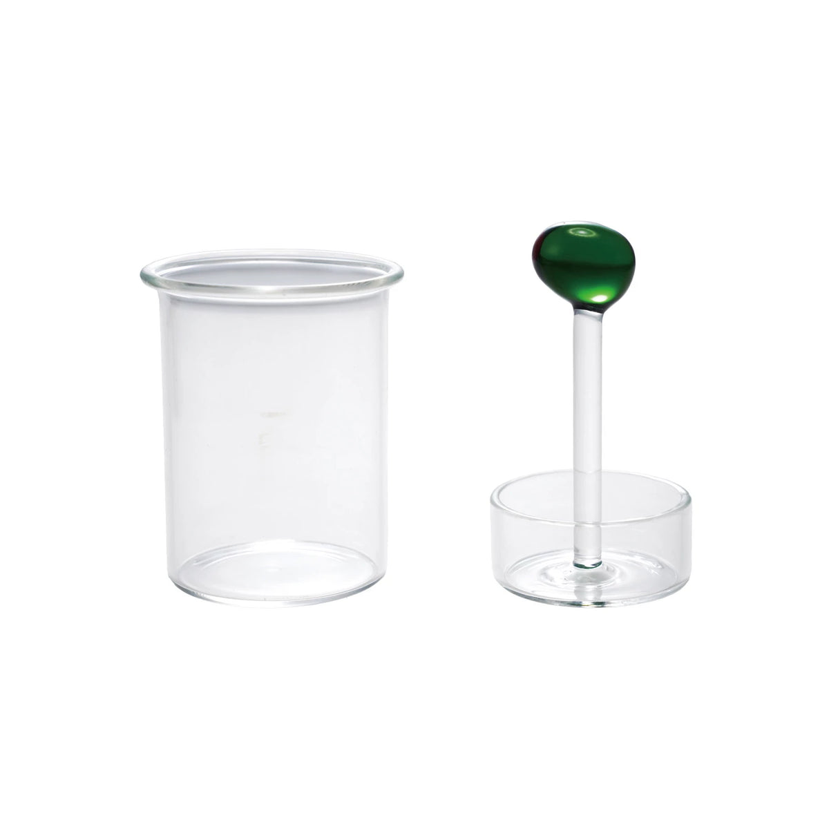 GLASS OLIVE TOOTHPICK HOLDER