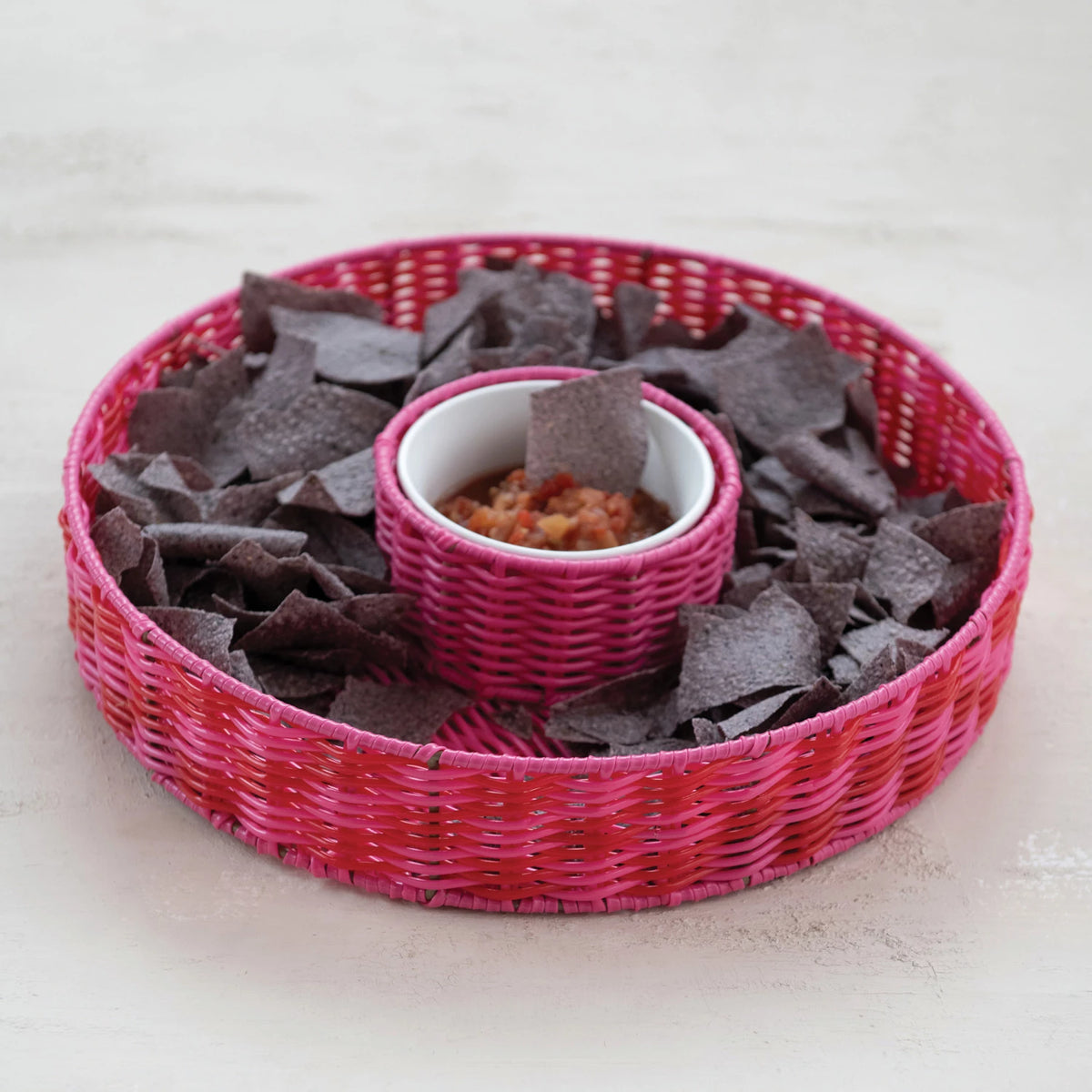 WOVEN PLASTIC CHIP &amp; DIP