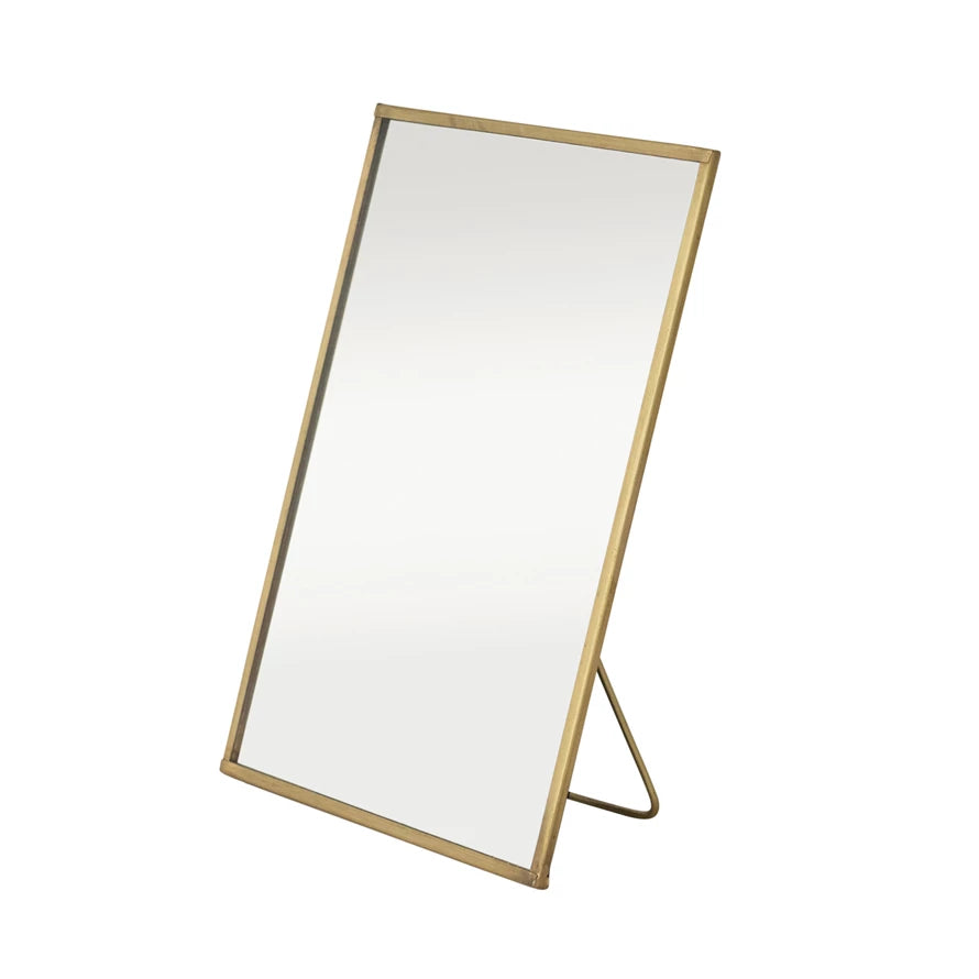 BRASS STANDING MIRROR