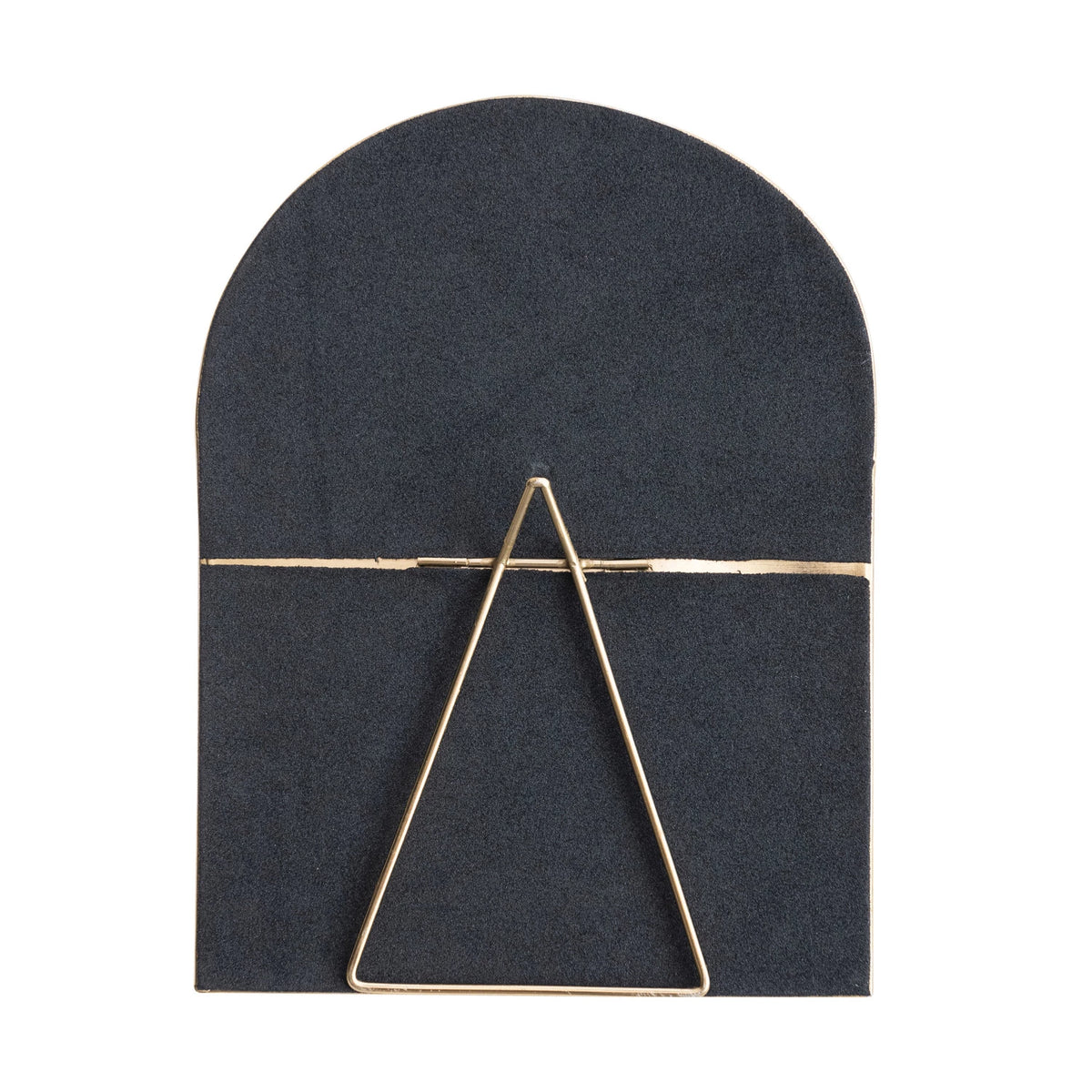 BRASS ARCHED STANDING MIRROR