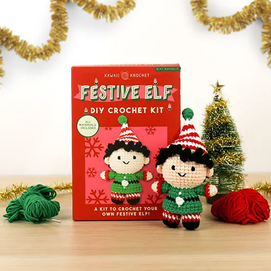 CHRISTMAS CROCHET KIT ELF
