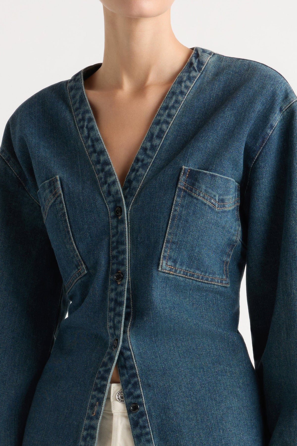 EMMETT CINCH WAIST DENIM JACKET