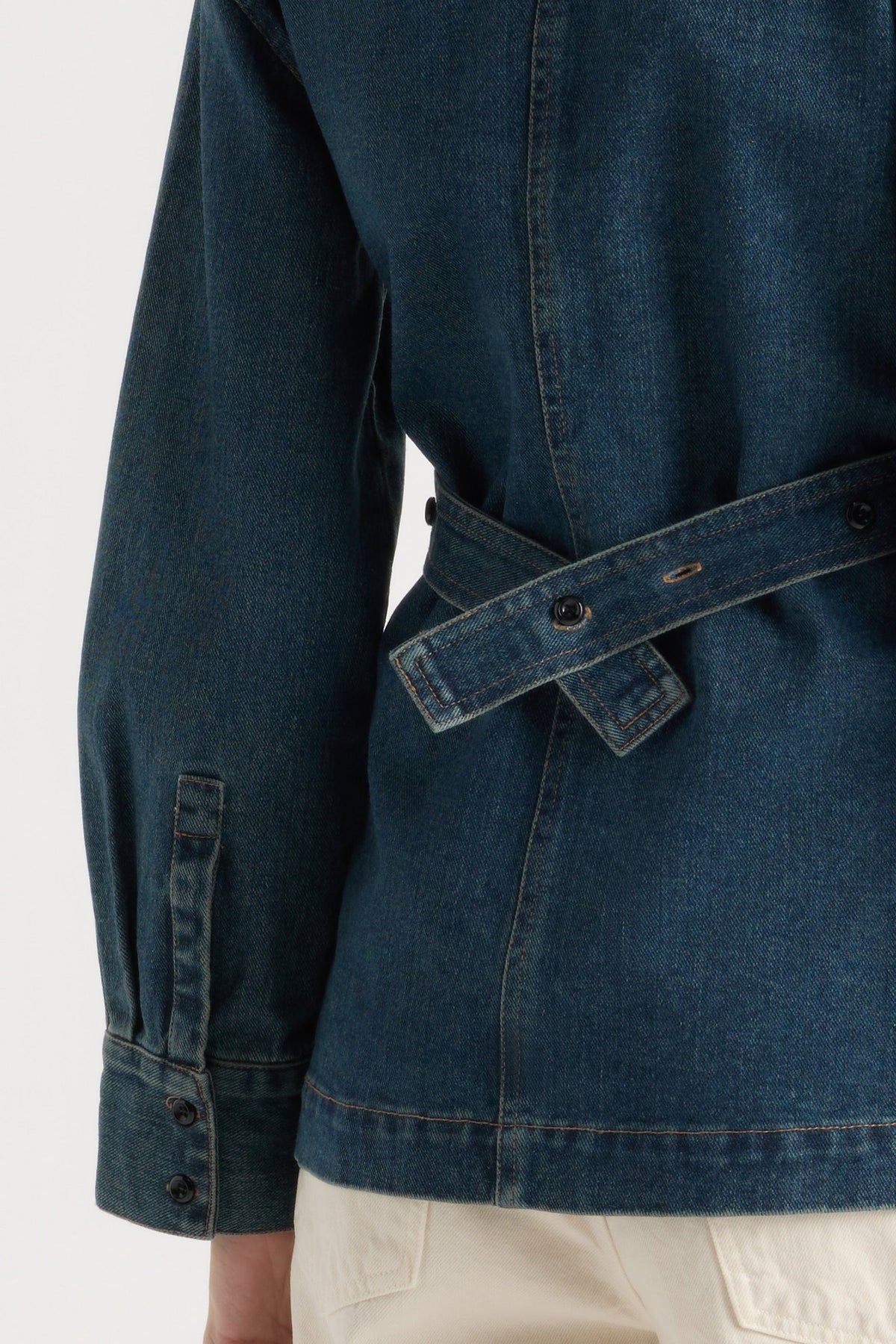 EMMETT CINCH WAIST DENIM JACKET
