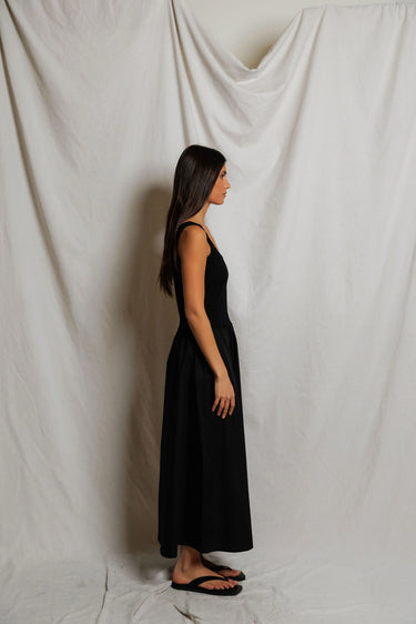 FABIOLA COTTON POPLIN SLEEVELESS DRESS