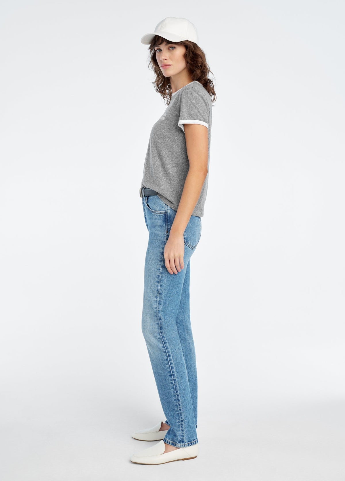 COLLEGIATE CHEST LOGO RINGER TEE