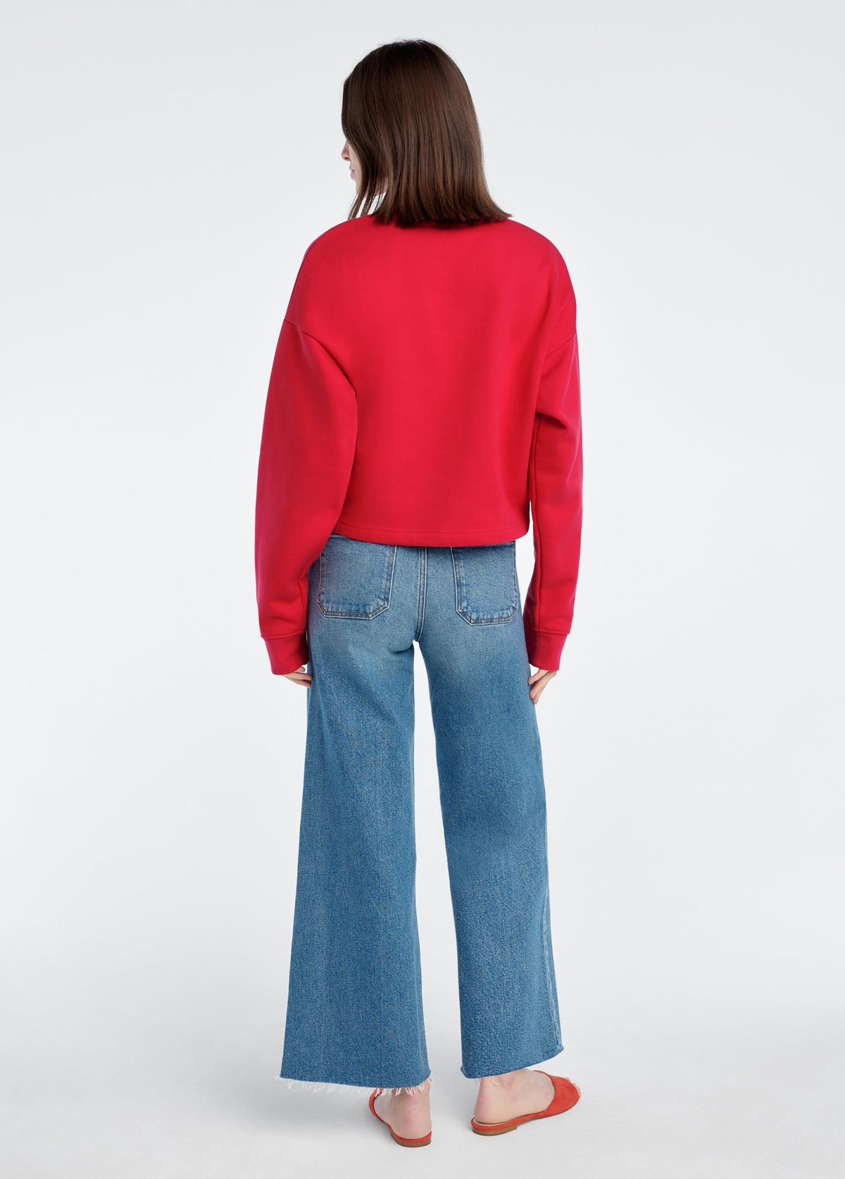 CROPPED SIGNATURE SWEATSHIRT