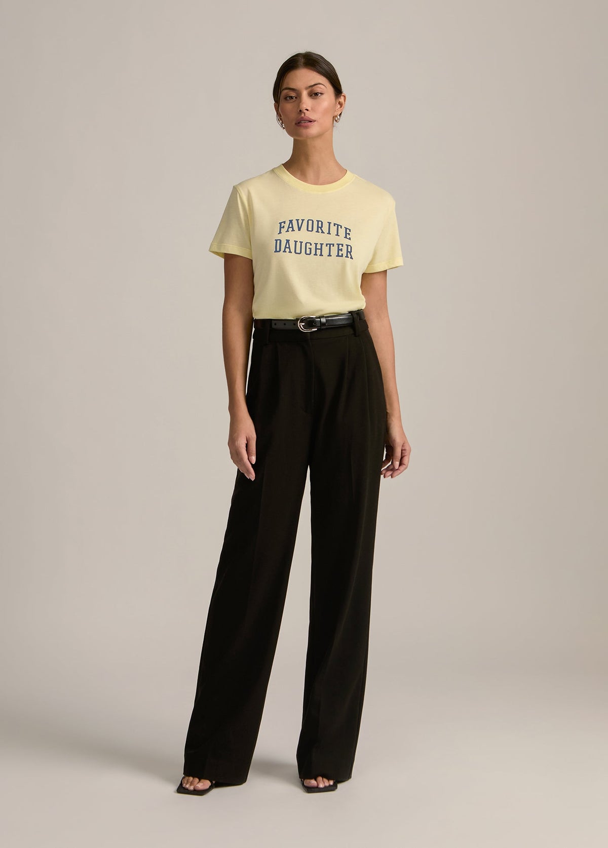 FAV DAUGHTER CROPPED COLLEGIATE TEE