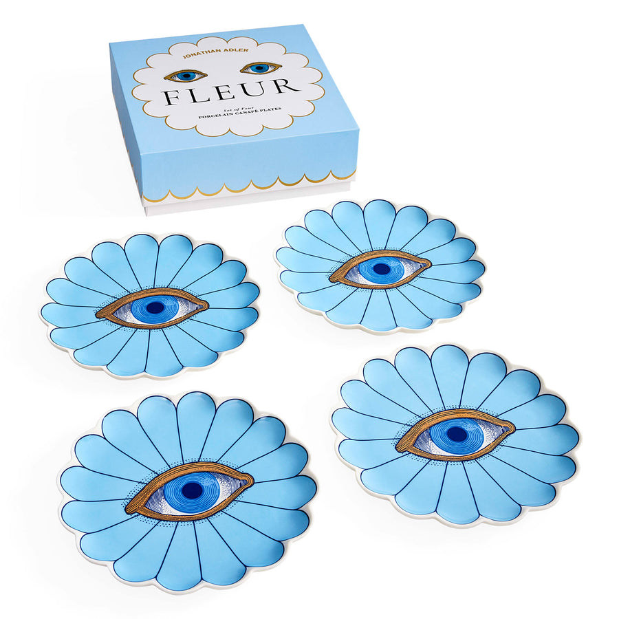 FLEUR CANAPE PLATE SET