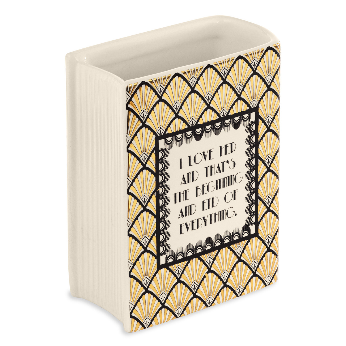 SMALL BOOK VASE GREAT GATSBY