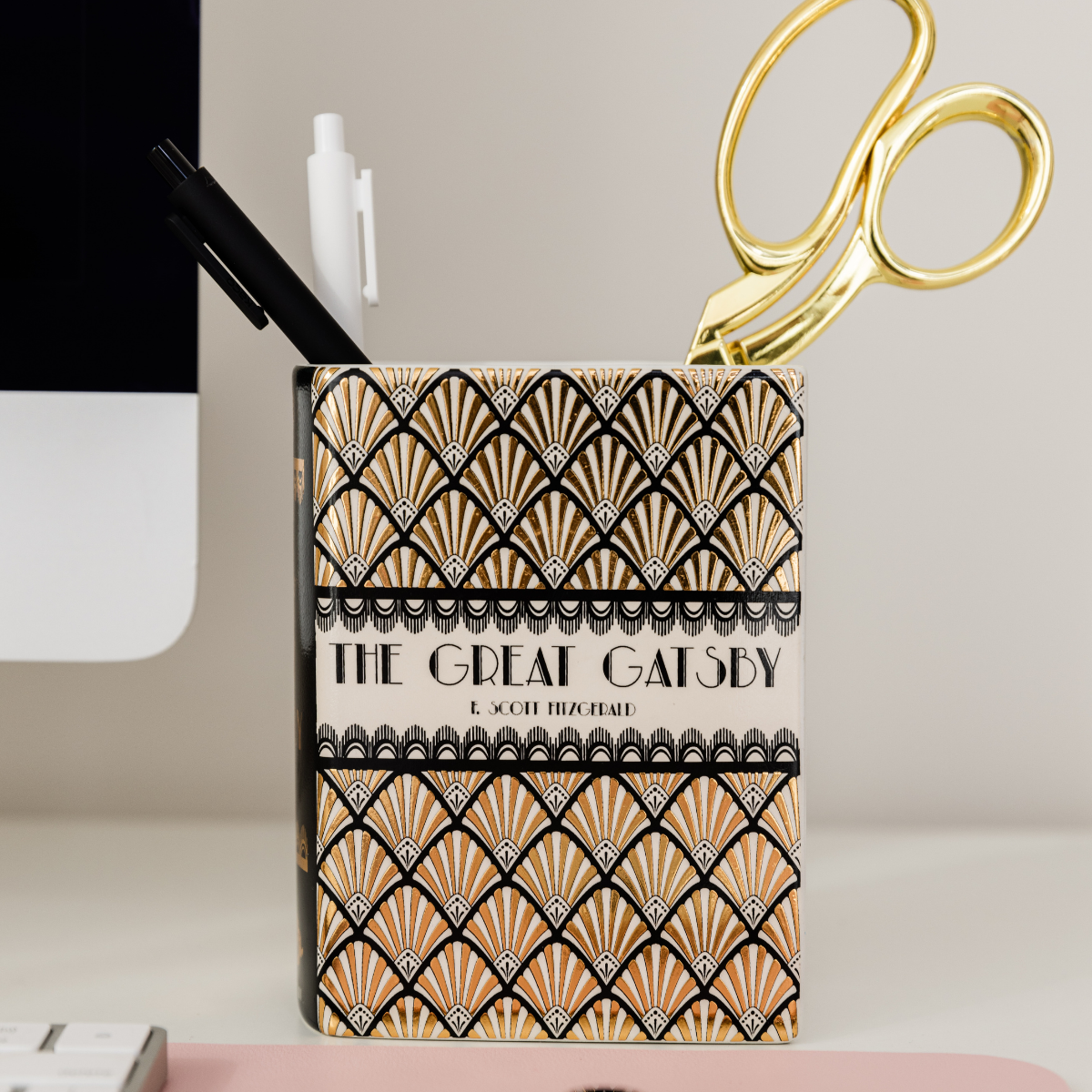 SMALL BOOK VASE GREAT GATSBY