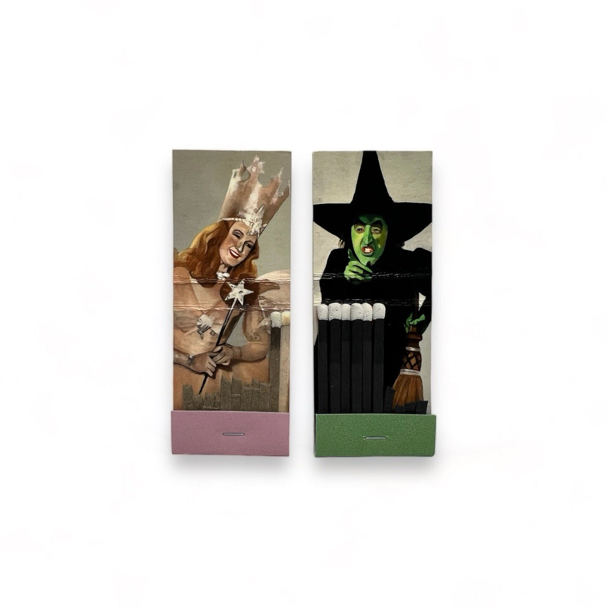 WIZARD OF OZ WITCHES SET FRAMED MATCHBOOK