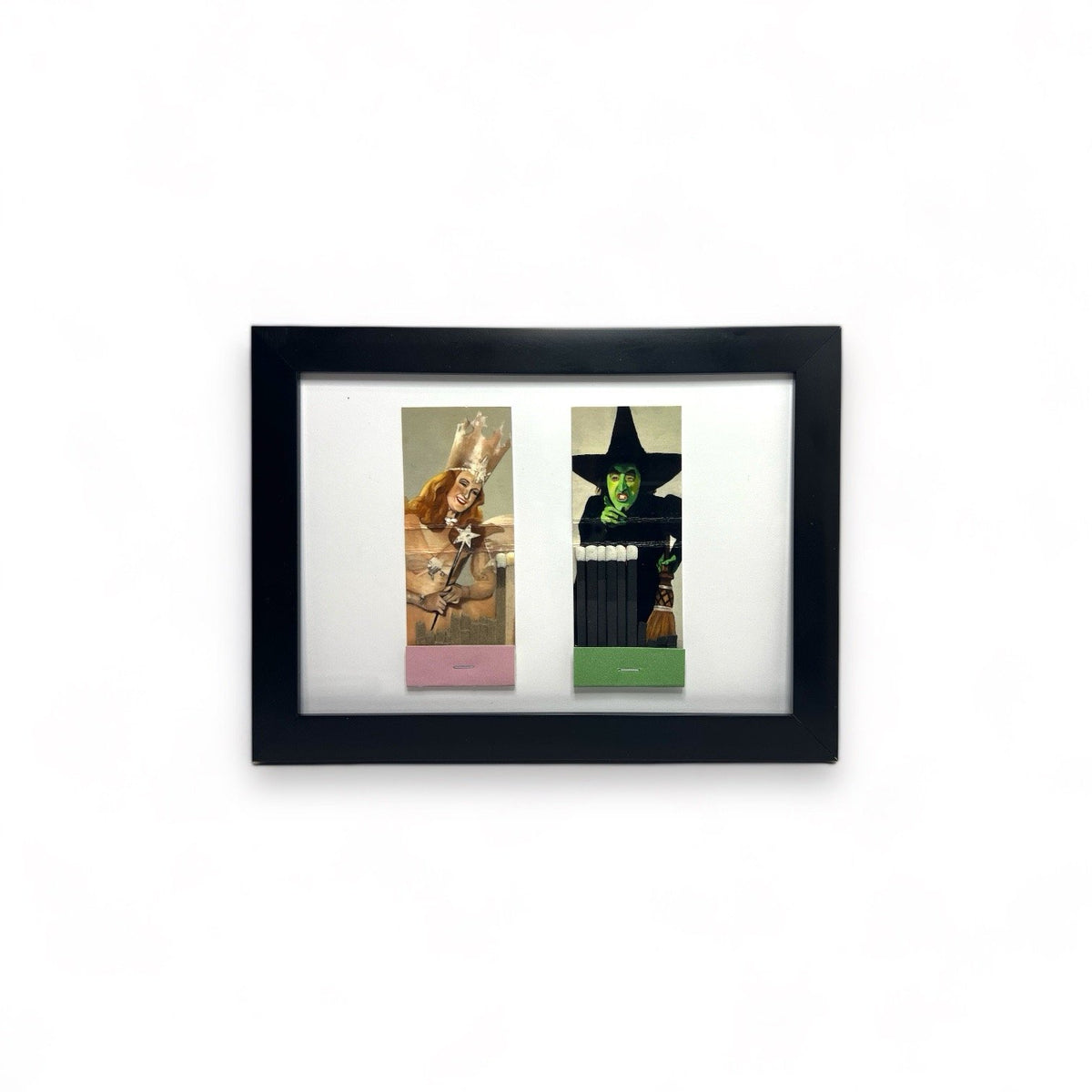 WIZARD OF OZ WITCHES SET FRAMED MATCHBOOK