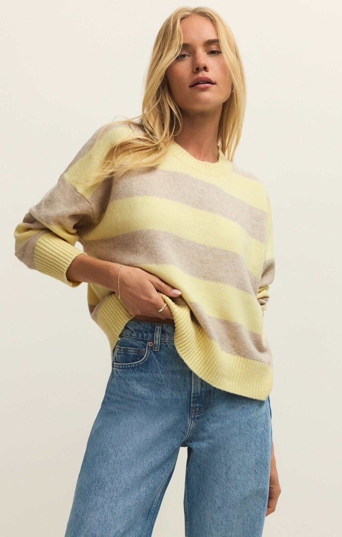 CIRRUS STRIPE SWEATER