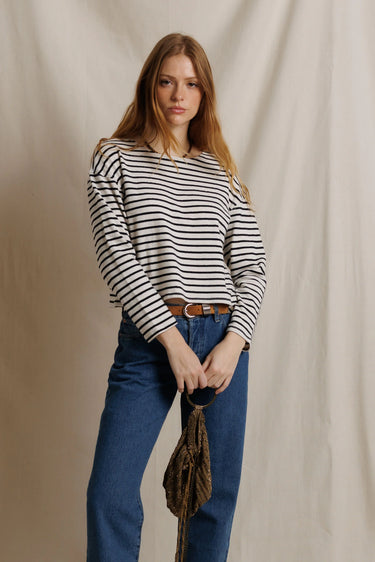 JENNA STRIPE BOATNECK LONG SLEEVE