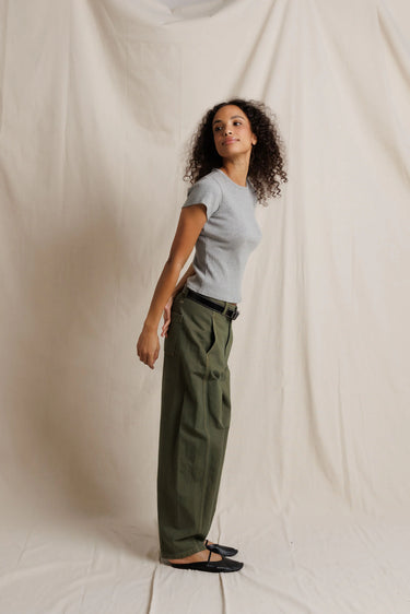 MACY RIB CREW NECK TEE