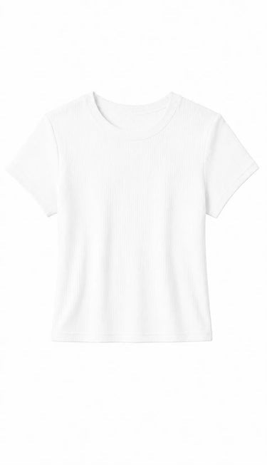 MACY RIB CREW NECK TEE