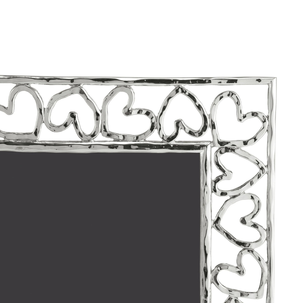 HEART FRAME SILVER 4X6