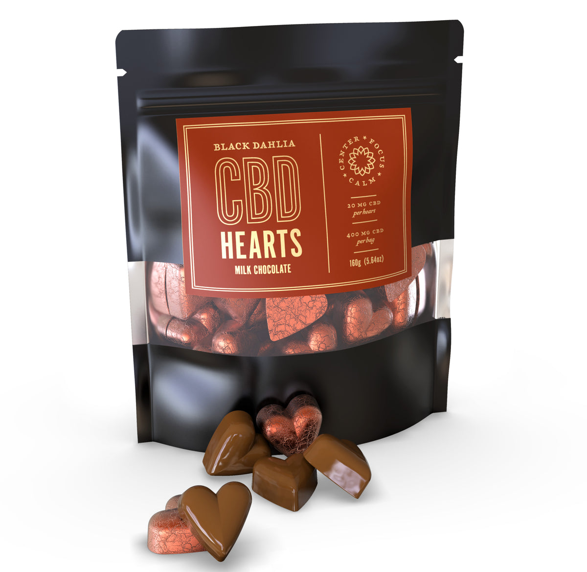 CBD MILK CHOCOLATE HEARTS