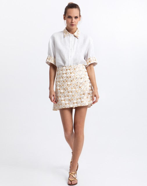 MINI ALINE SKIRT FLAKES
