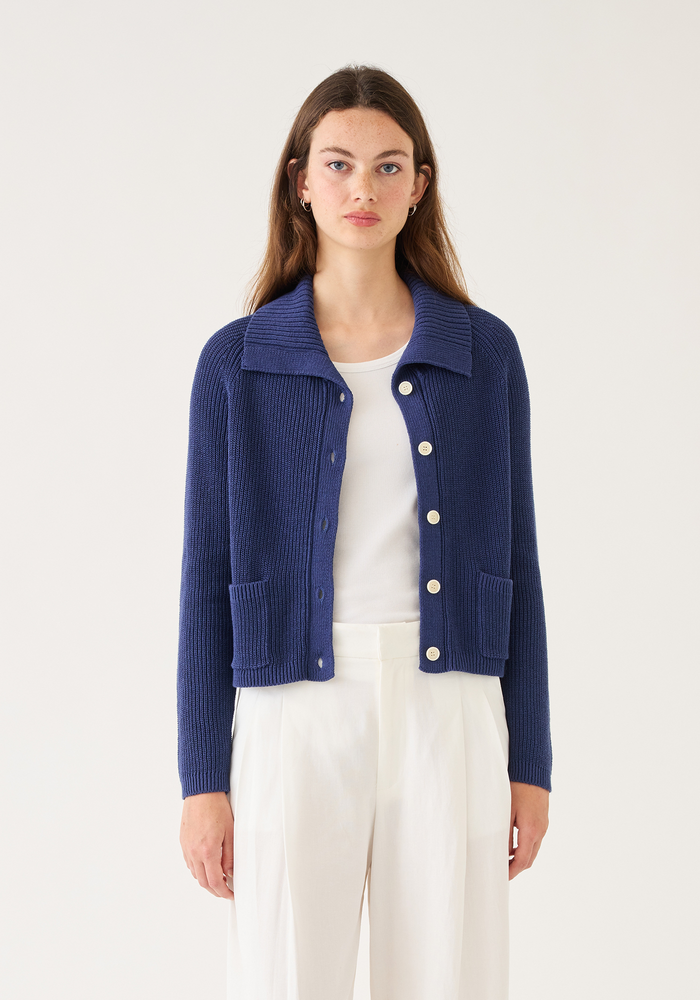 MORGAN COTTON LINEN CARDIGAN