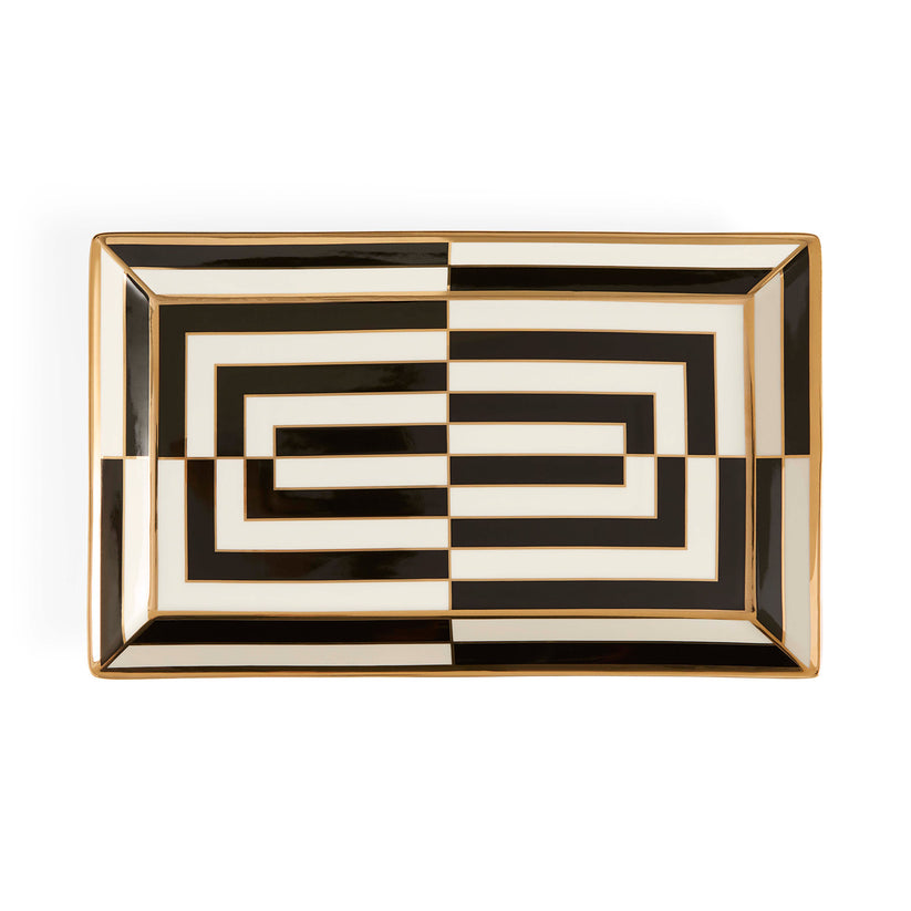 OP ART RECTANGULAR TRAY
