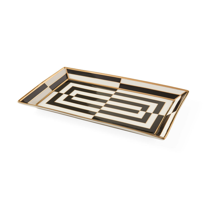 OP ART RECTANGULAR TRAY