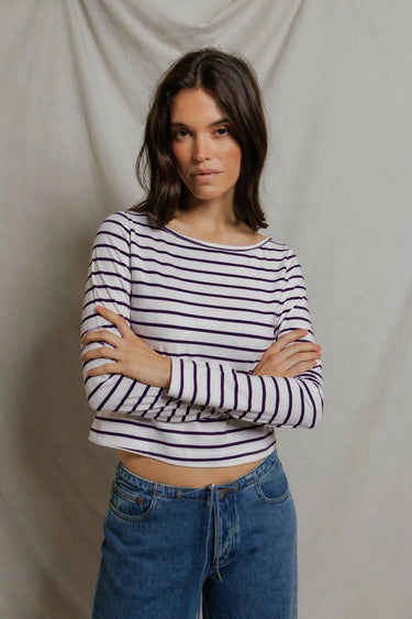 PARKER JERSEY STRIPE LS