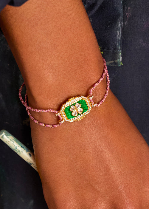 GREEN CLOVER BRACELET