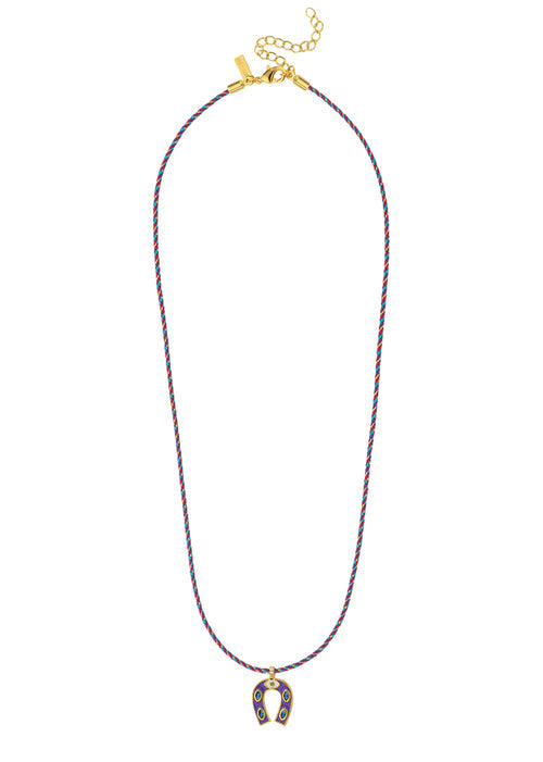 PURPLE MINI  HORSESHOE NECKLACE