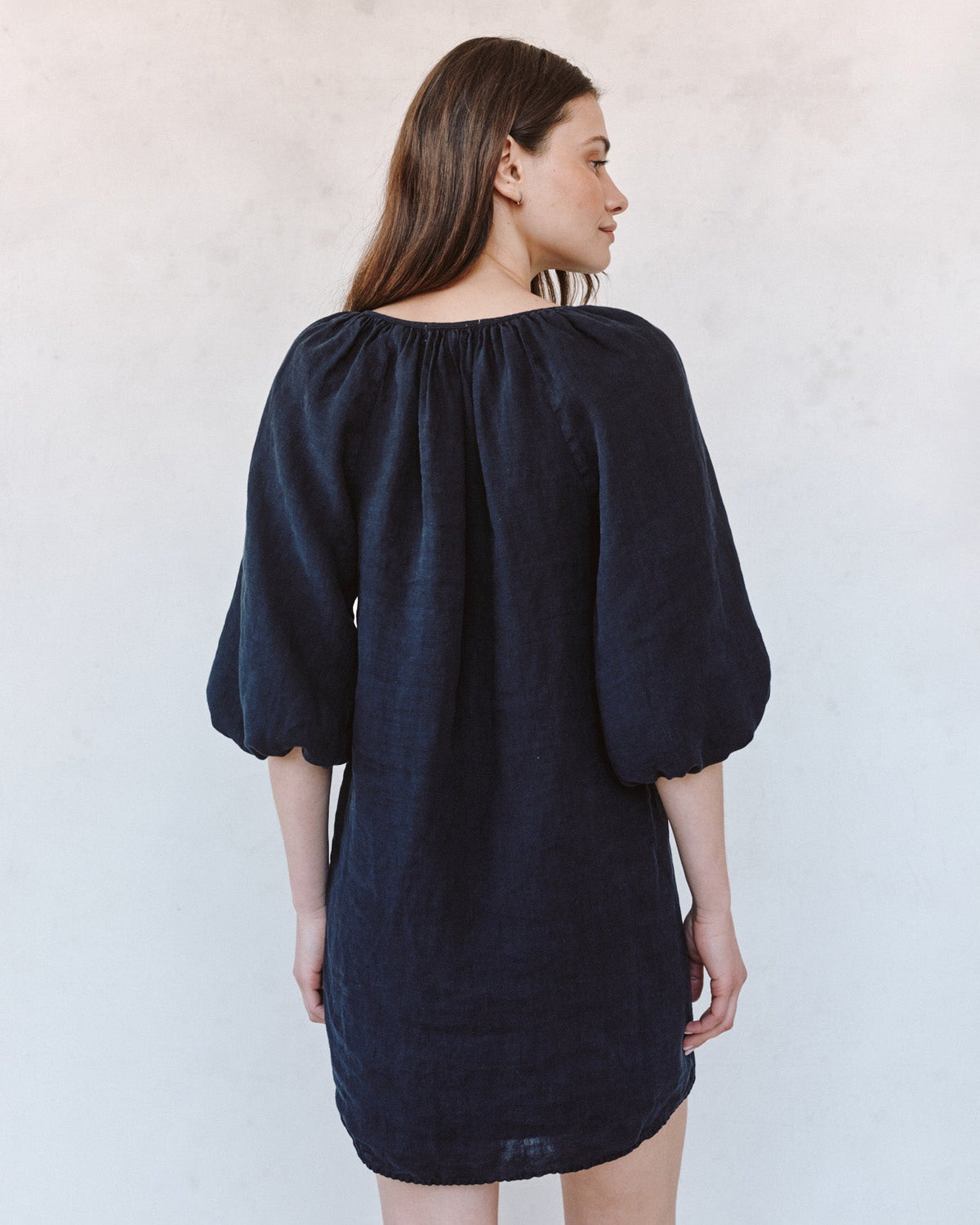 PULLOVER PUFF SLEEVE DRESS