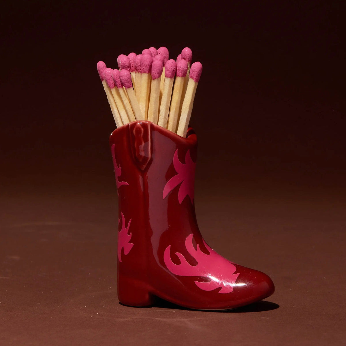 RED & PINK FLAME BOOT MATCHHOLDER